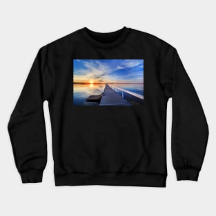 Long Jetty sunset Crewneck Sweatshirt